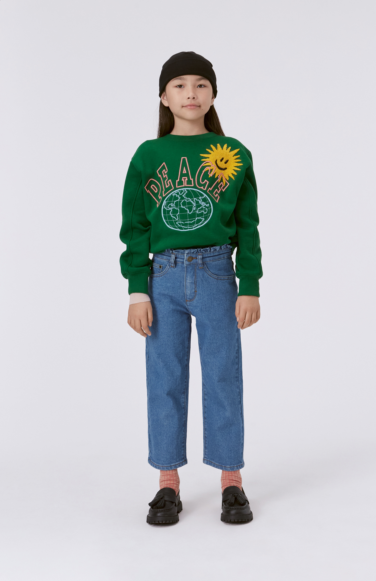 Maxime - Woodland Green - Green organic sweatshirt with