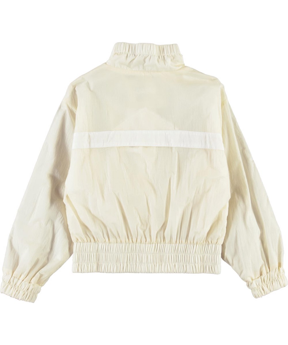 Olena - Pearled Ivory - Light yellow sports track jacket