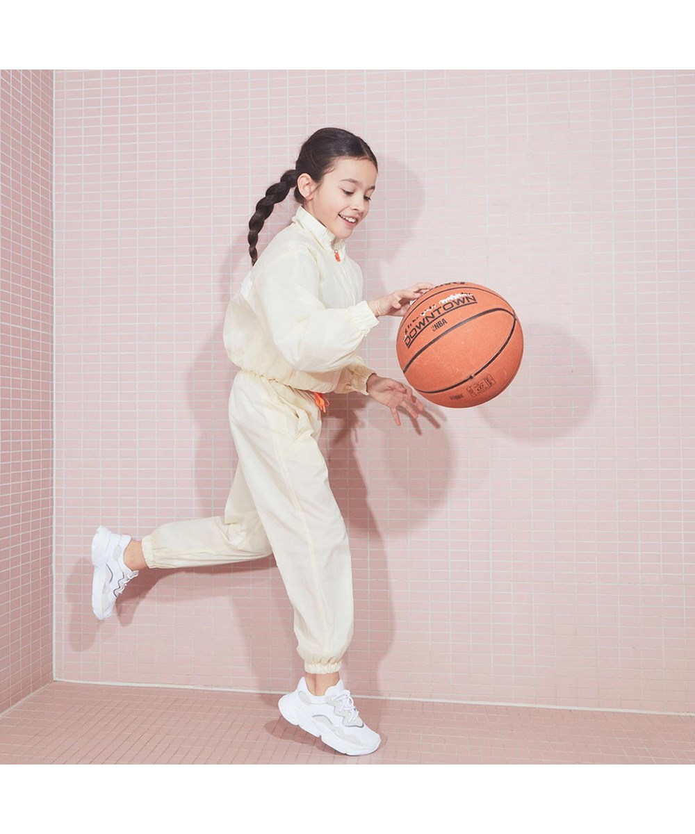 Olena - Pearled Ivory - Light yellow sports track jacket