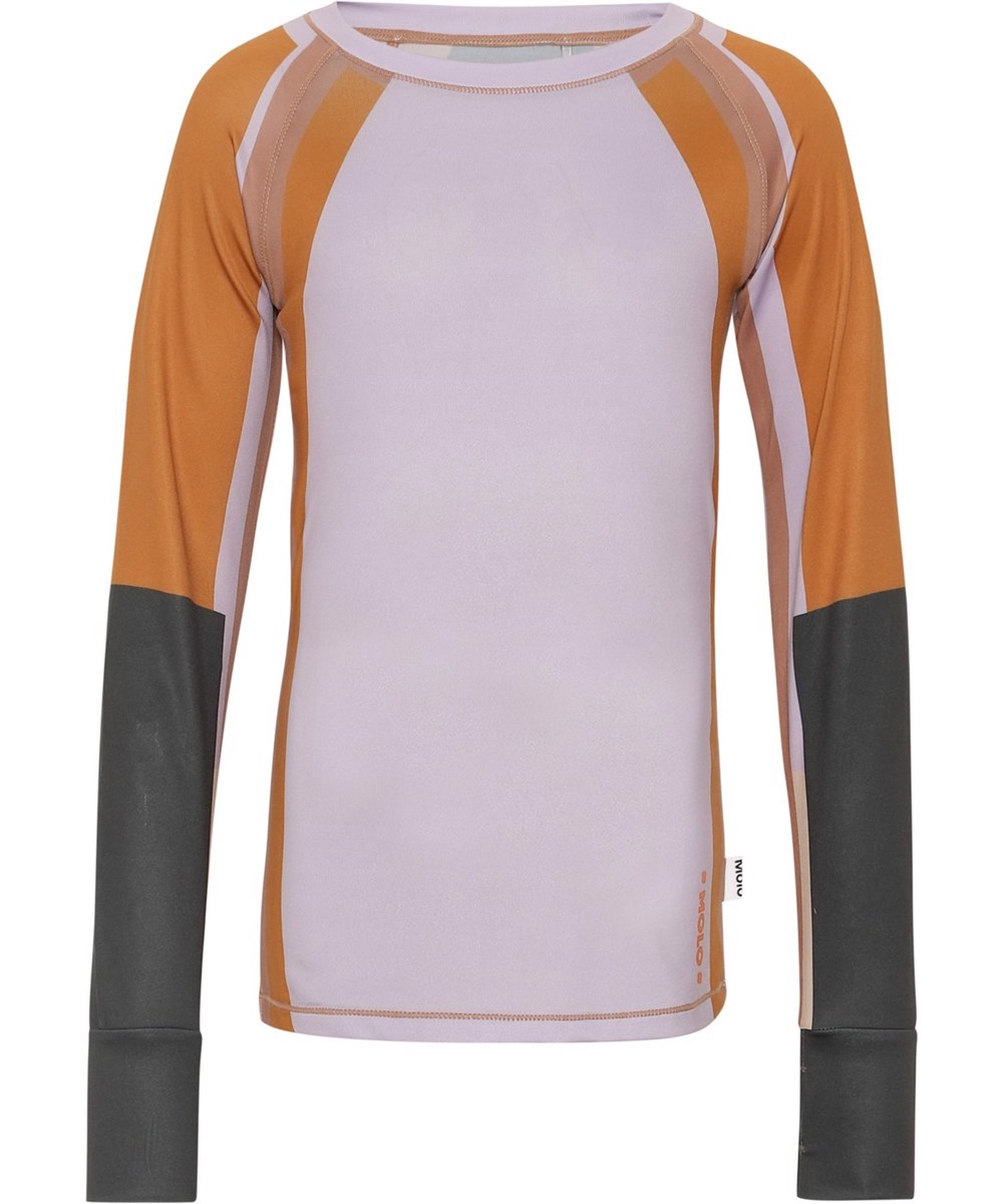 Odelia - Sporty Block - Long sleeve sports top with colourful panels 