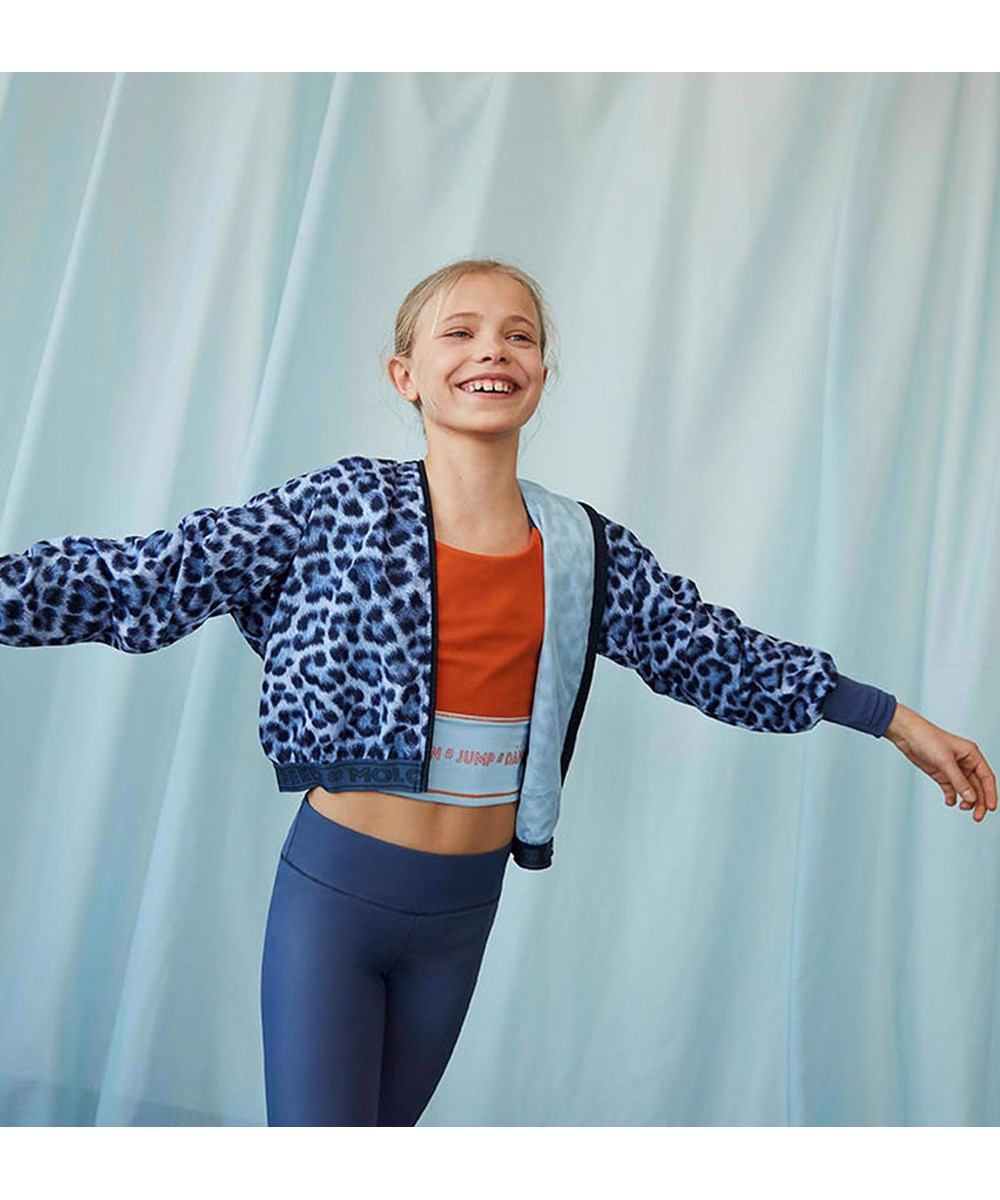 Oliva - Block - Orange sports top colour-blocking