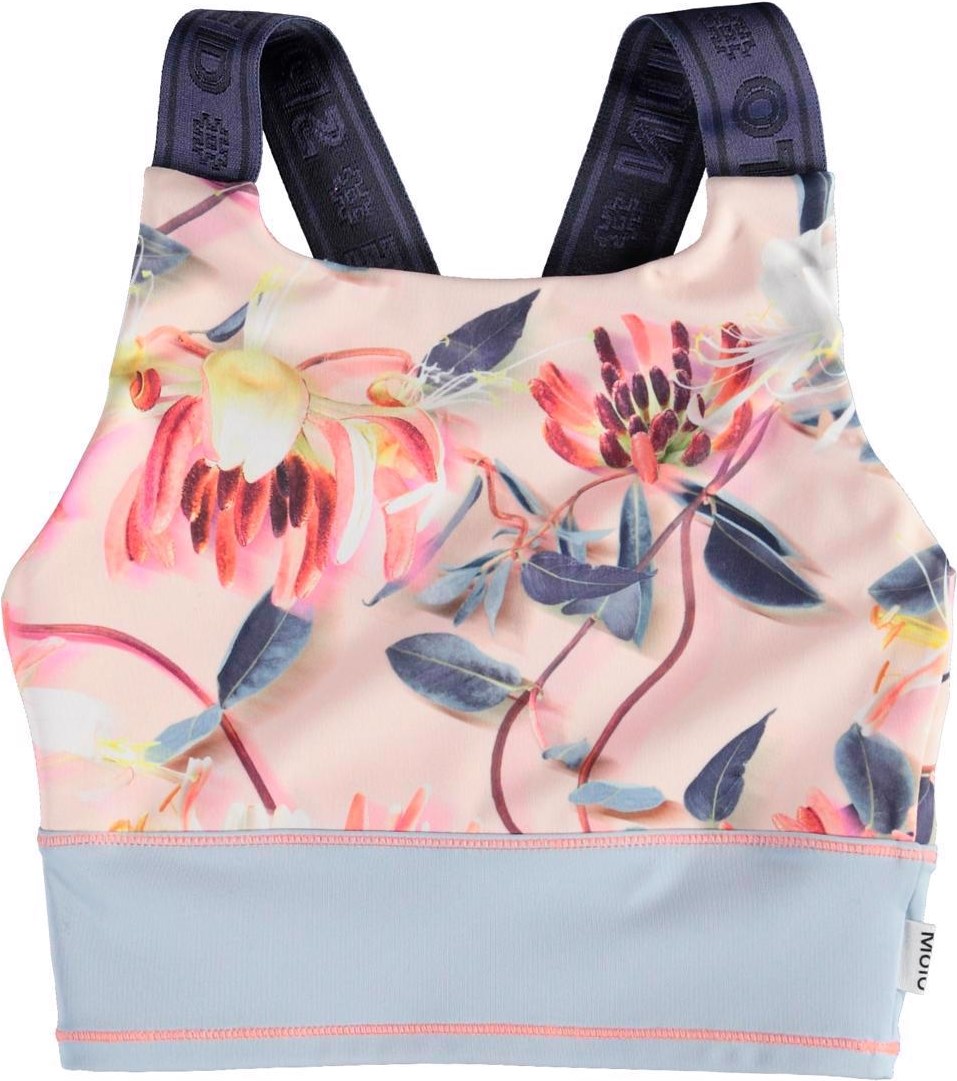 Oliva - Motion Flower - Rose sports top with floral print