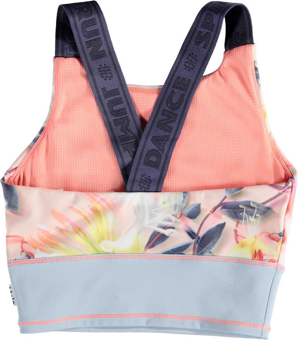 Oliva - Motion Flower - Rose sports top with floral print