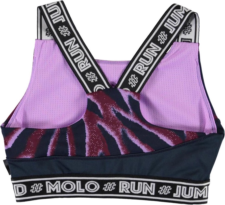 Olivia - Zebra Stripes - Sports top with zebra print