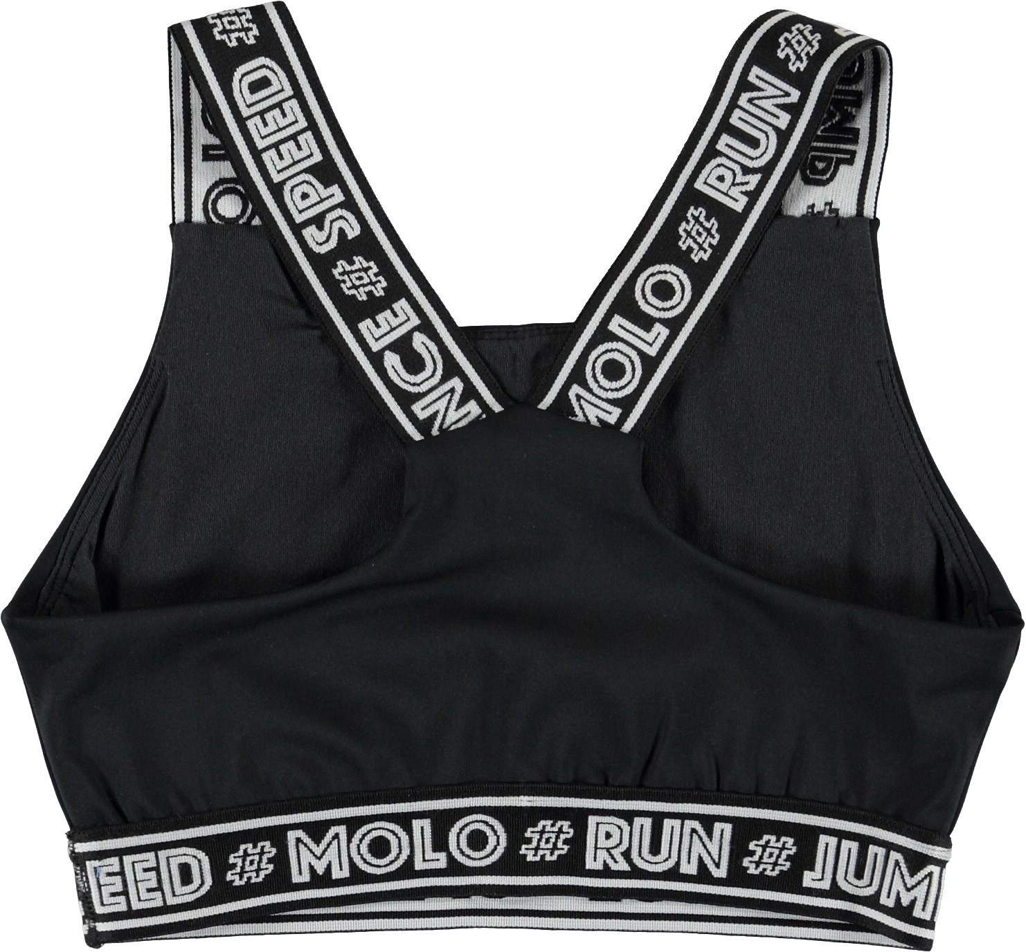 Oliviana Black Short, black sports top Molo