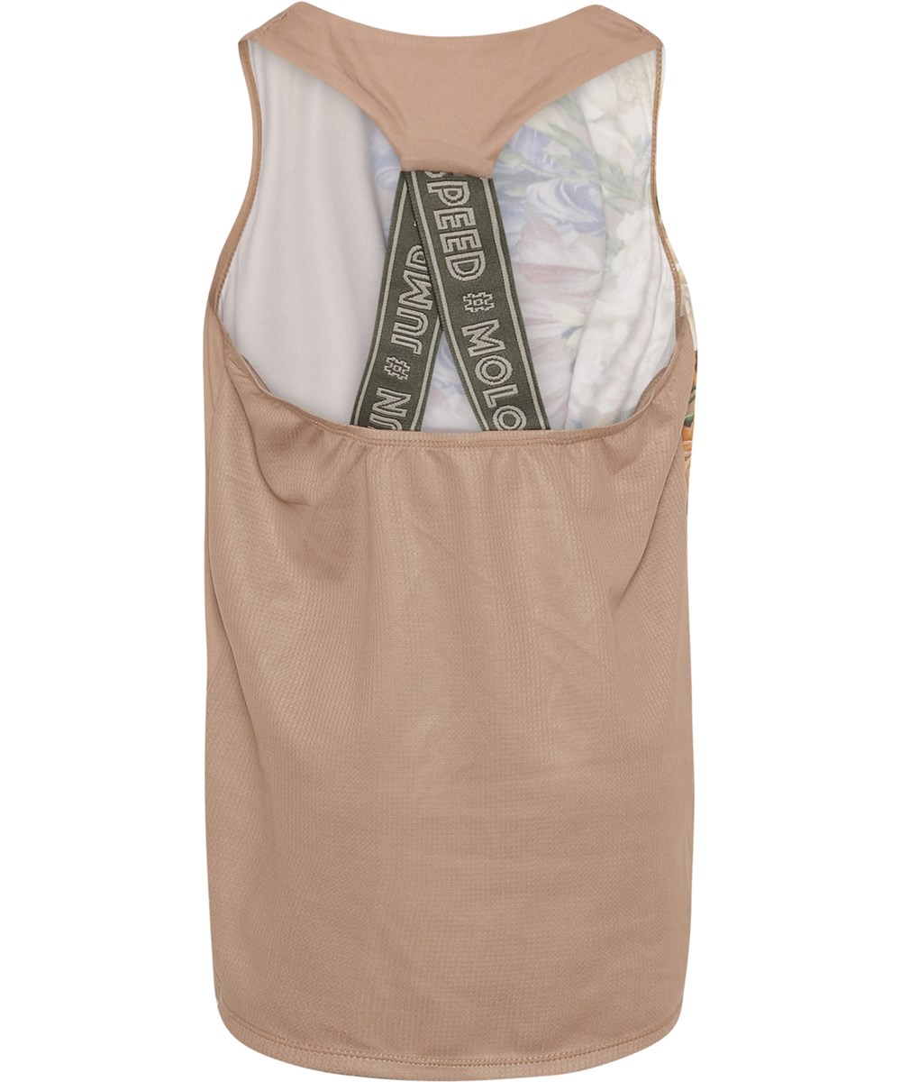 Oriana - Vertical Botanic - Sports top in rose with flowers