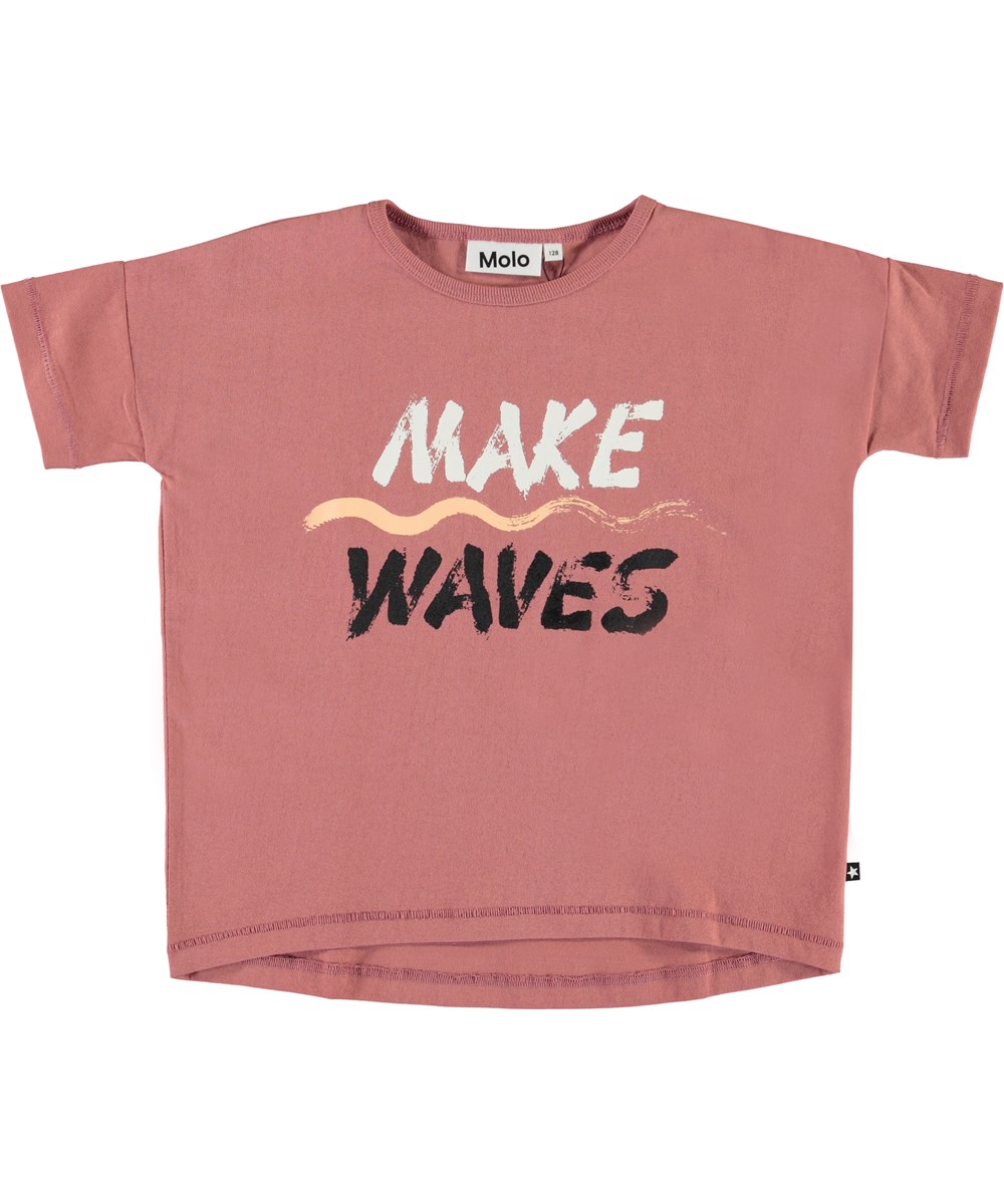 Raeesa - Make Waves - Rose-coloured make waves t-shirt
