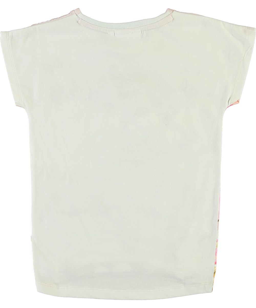 Ragnhilde - Flower Cat - Organic t-shirt with cat and flowers