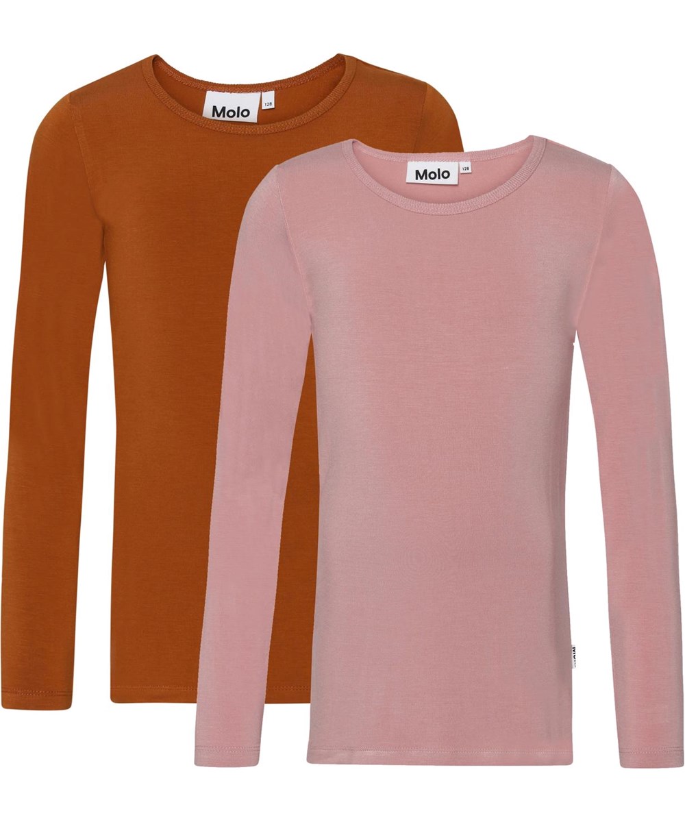 Ramona 2-Pack - Autumn Rose - Organic 2-pack in brown and rose