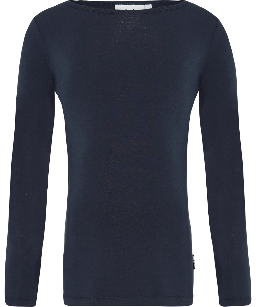 Ramona - Dark Navy - Dark blue jersey top