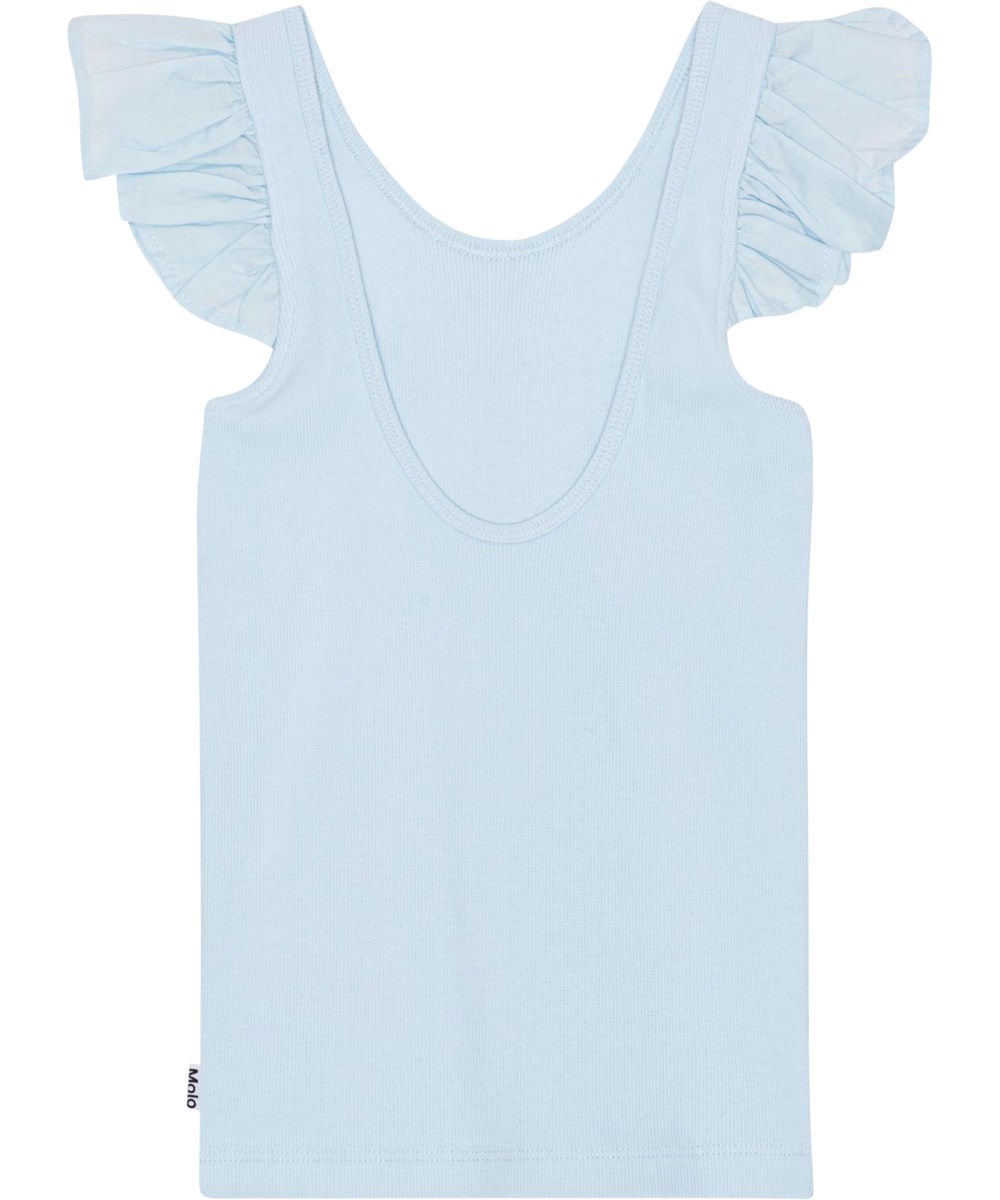 Ranja - Skyride - Pastel blue tank top in soft, organic cotton 