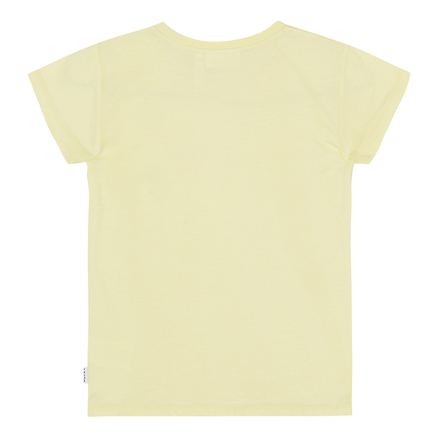 Ranva - Pale Dawn - Short sleeve, pastel yellow t-shirt in