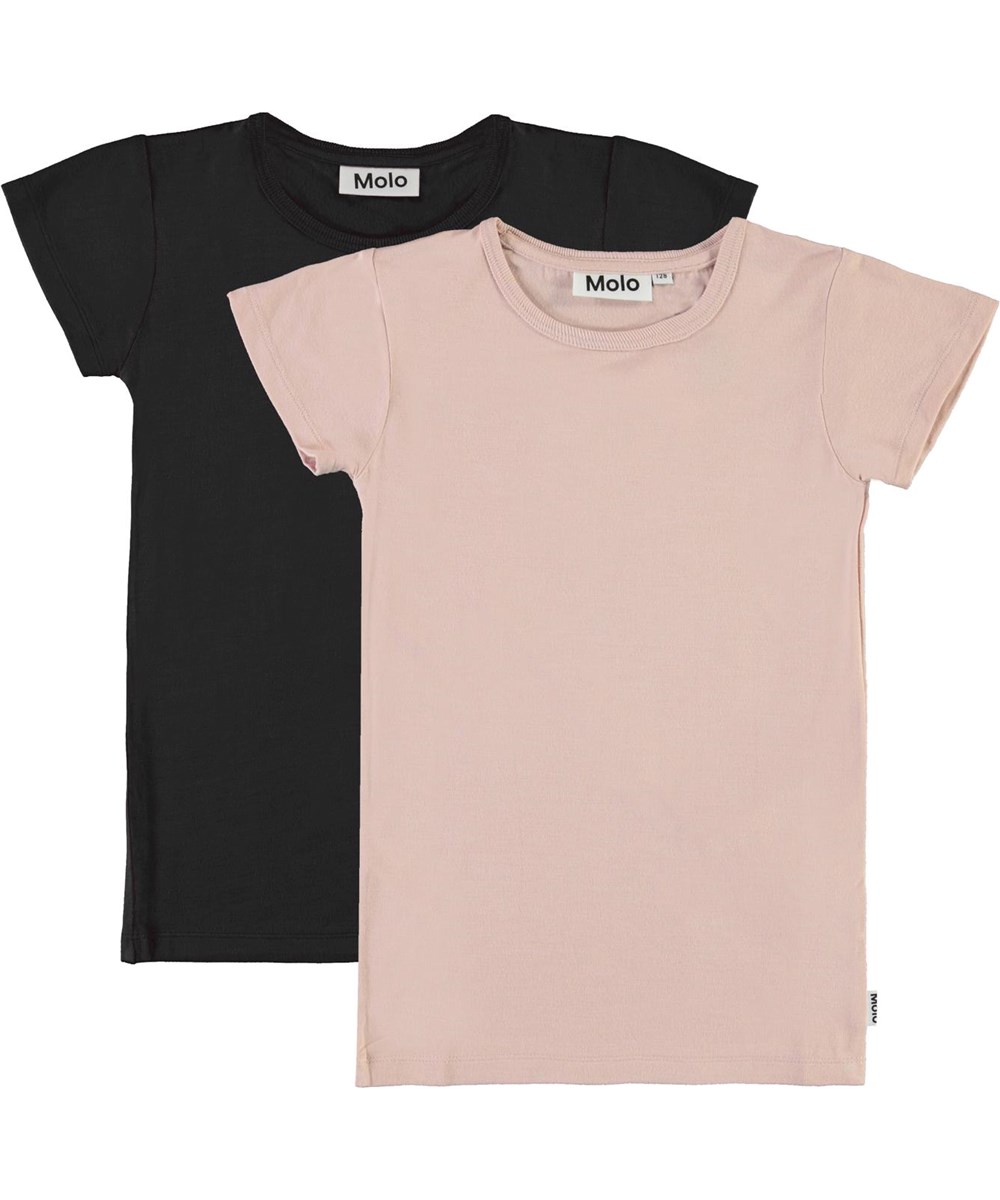 Rasmine 2-Pack - Black Rose - Black and rose t-shirt