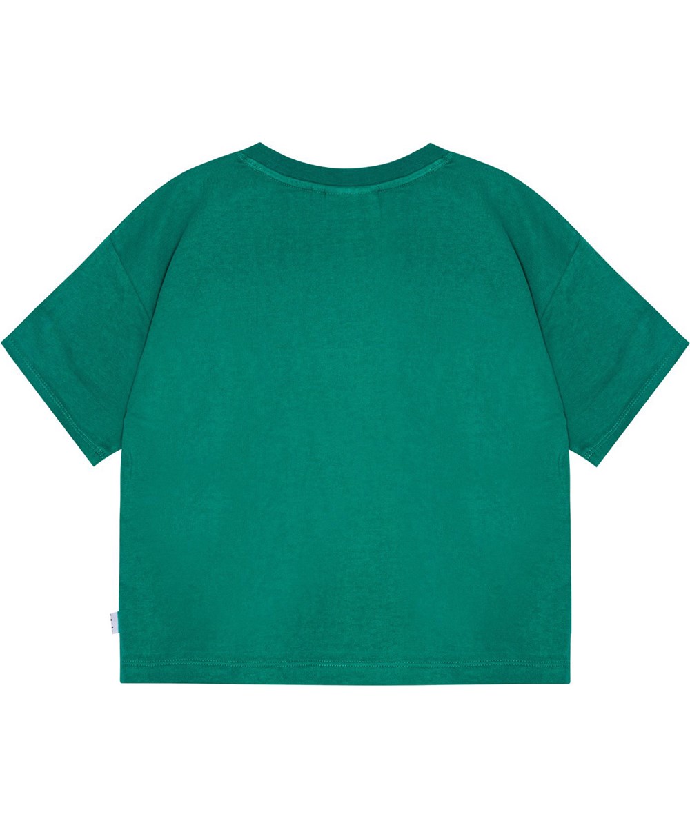 Reinette - Glitter Together - T-shirt with sequin embroidery of smiling faces.