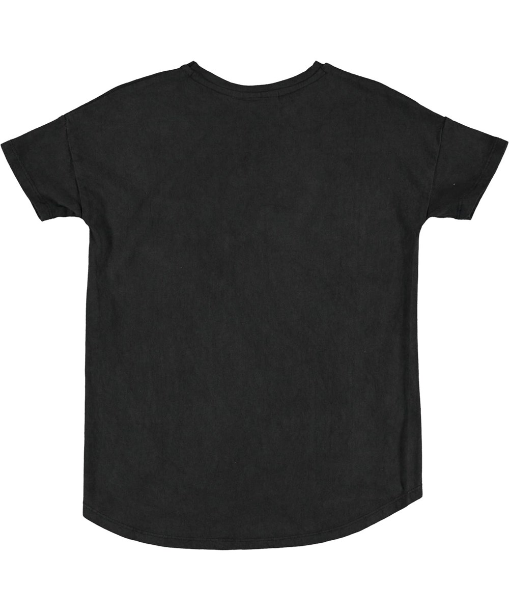 Renessa - Black - Black t-shirt with pocket