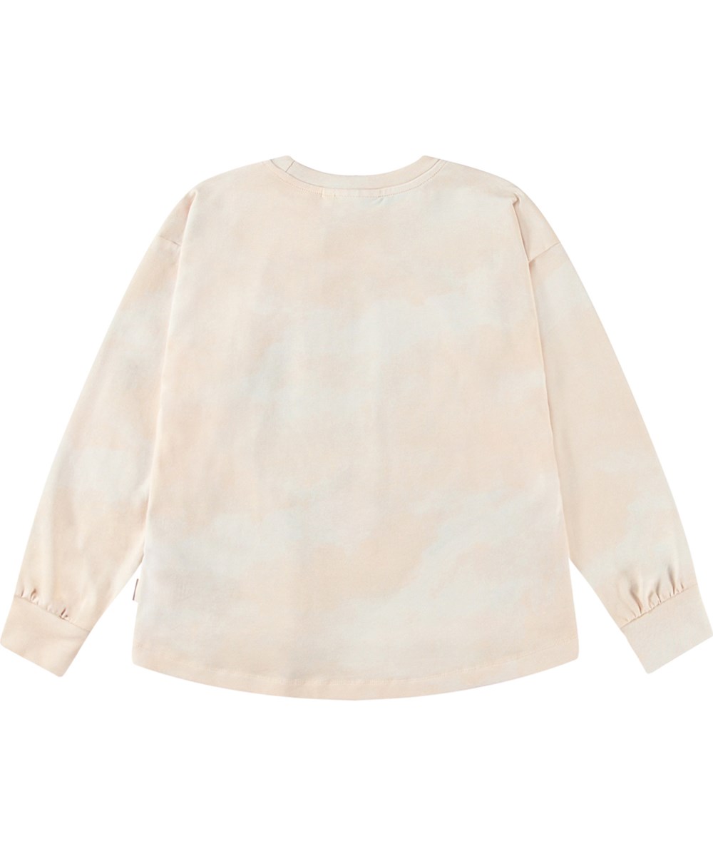 Reniza - Bringing Gifts - Long-sleeved organic cotton top with loose fit and ribbed edges. Festive horse and zebra print.