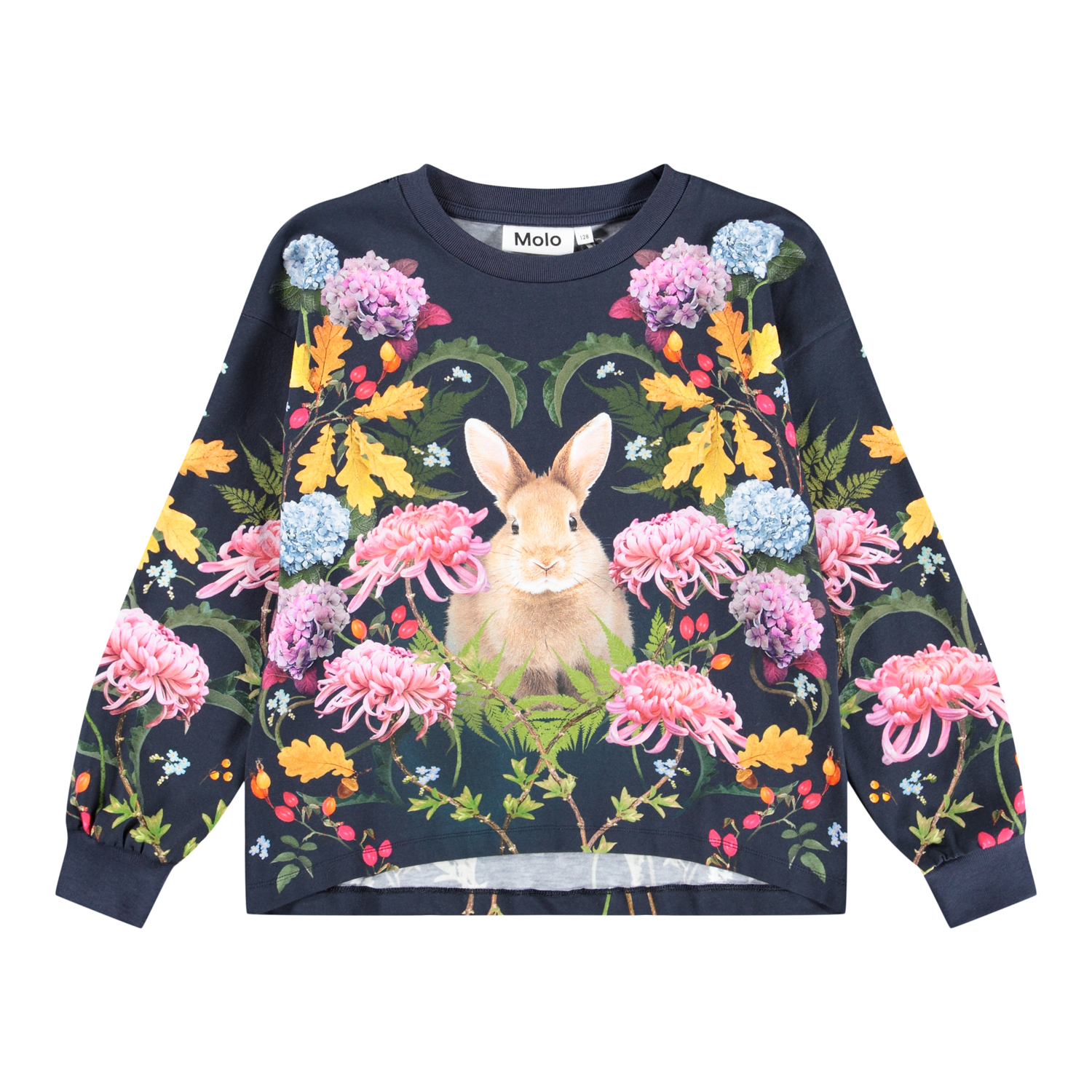 Reniza - Nouveau Rabbit - Dark blue long-sleeved top for