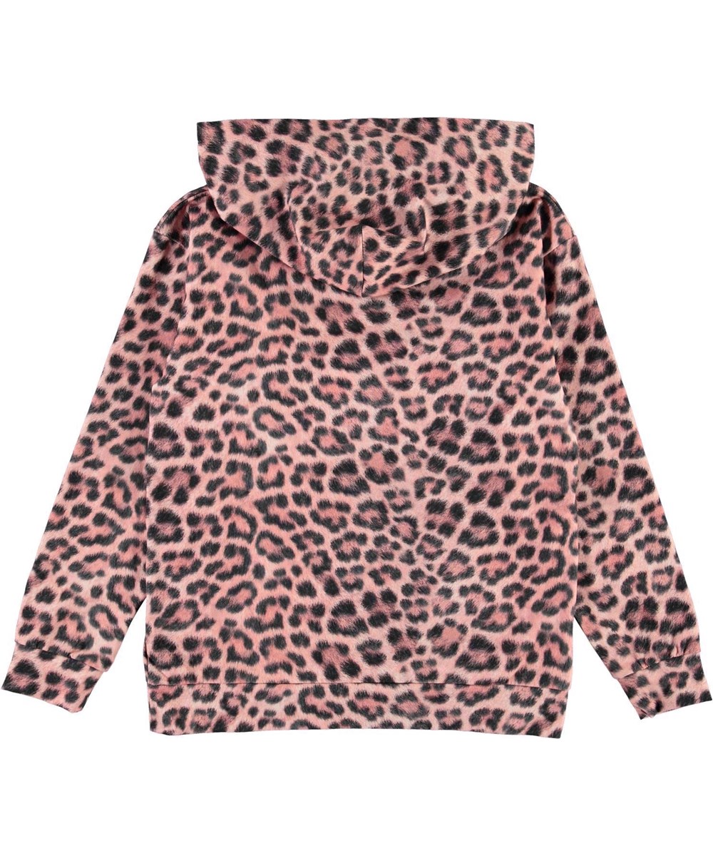 Rhona Rose Jaguar Organic hoodies with light pink leopard