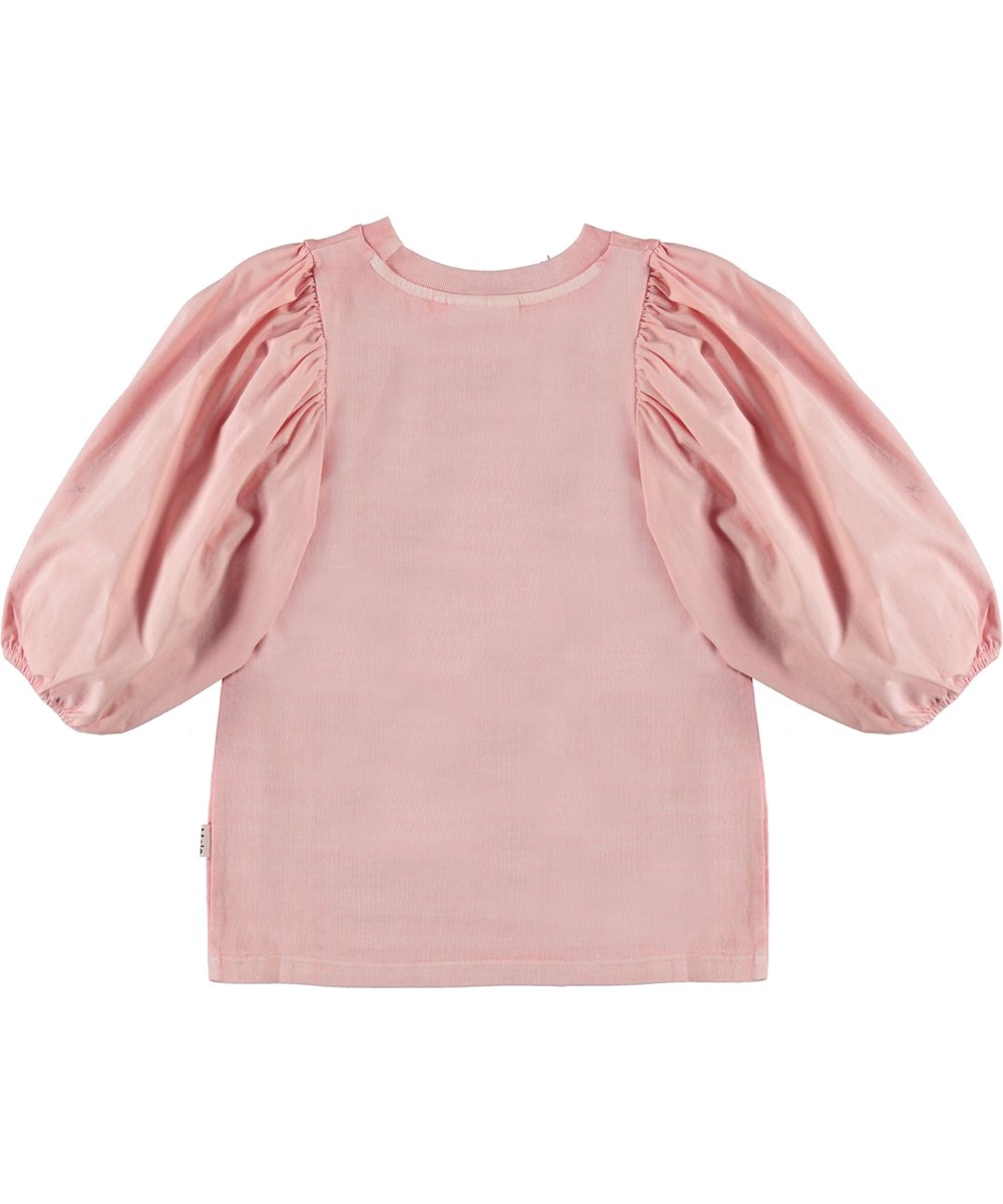 Rica - Rosequartz - Organic top with puff sleeves