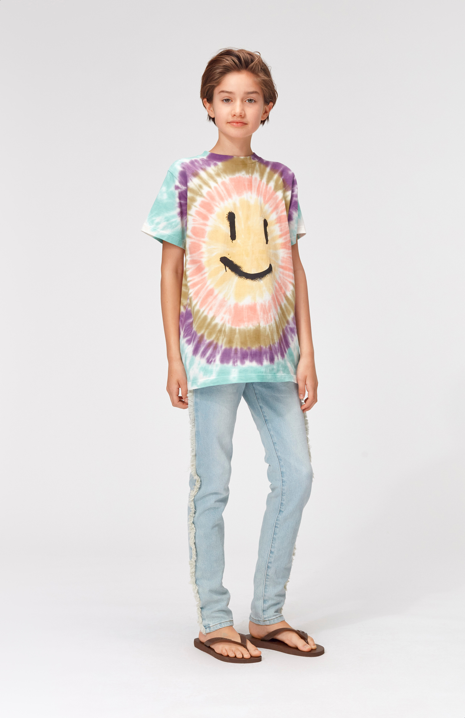 【COLOR iN ID】Mollie shirt color matching off top Road - Tie Dye Sun - Multi-coloured tie dye t-shirt - Molo