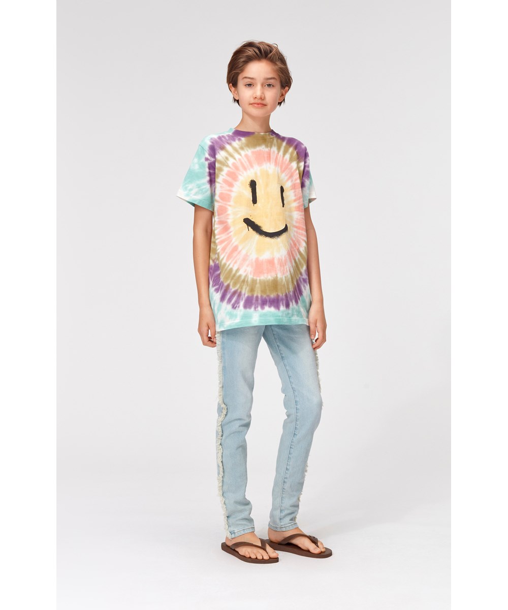 Road - Tie Dye Sun - Multi-coloured tie dye t-shirt