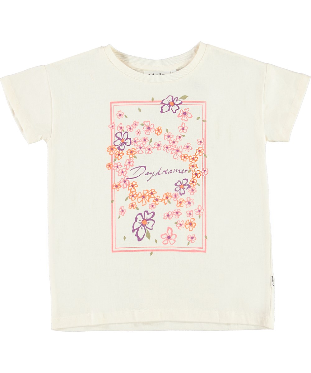 Robine - Daydreamer - Light colour daydreamer t-shirt with flowers
