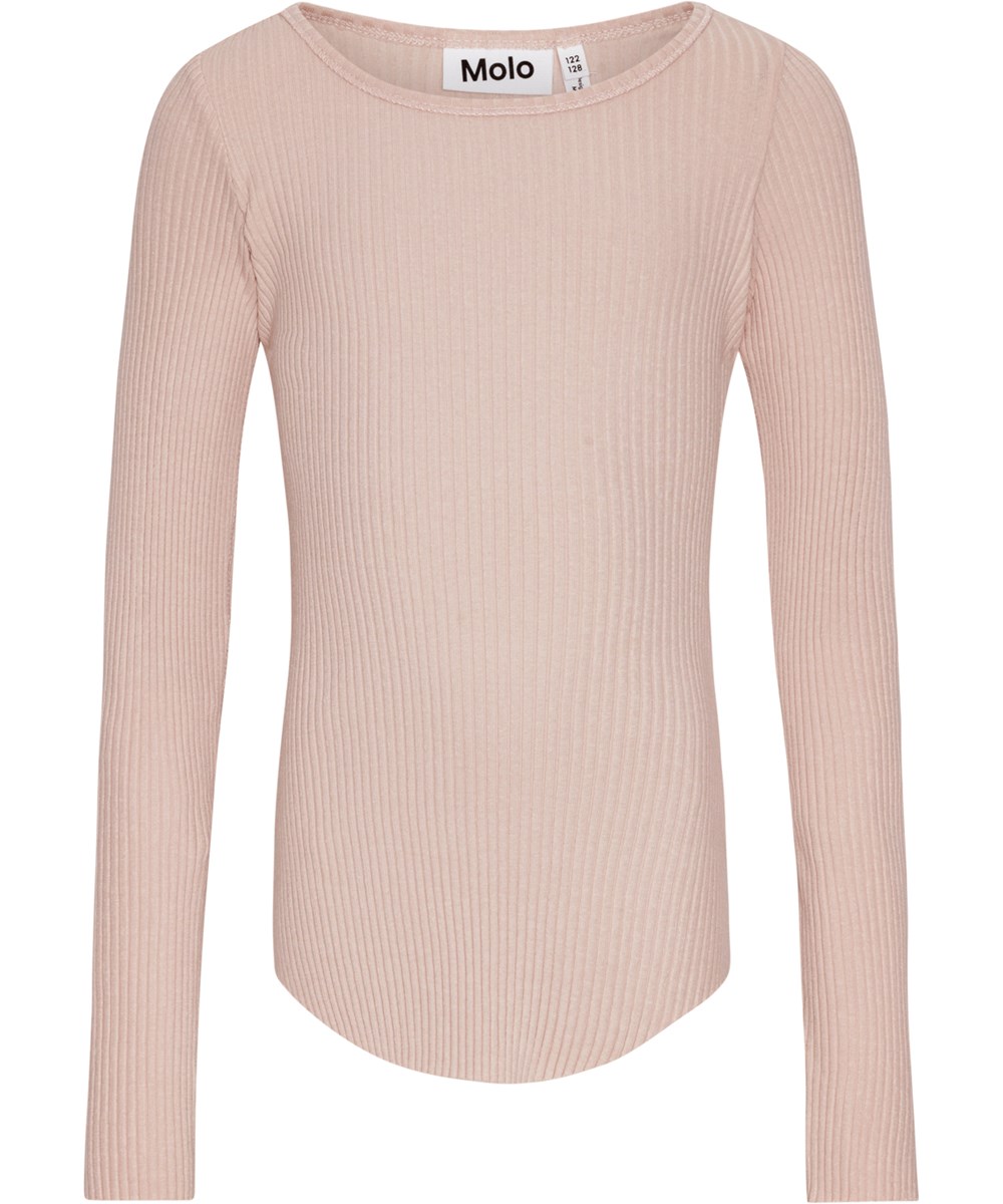 Rochelle 2-Pack - Black Blush - 2-pack of long-sleeved tops in stretchy organic cotton rib.