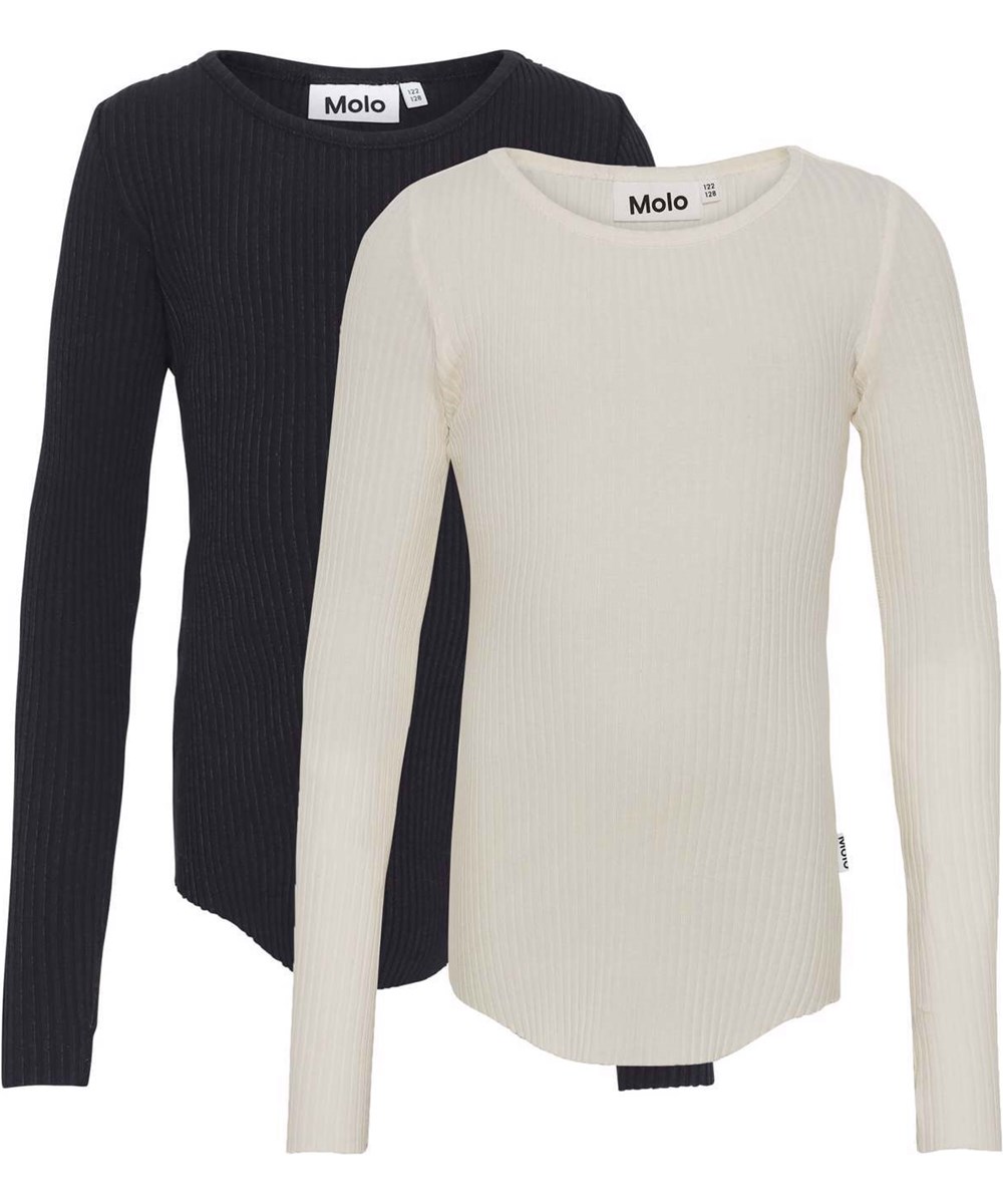 Rochelle 2-Pack - Ivory Black - Organic 2-pack black and white top