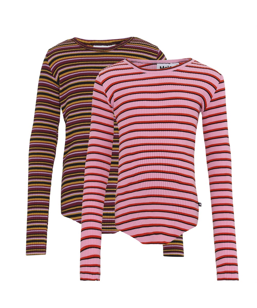 Rochelle 2-Pack - Multi Jersey -  2-pack organic rib top