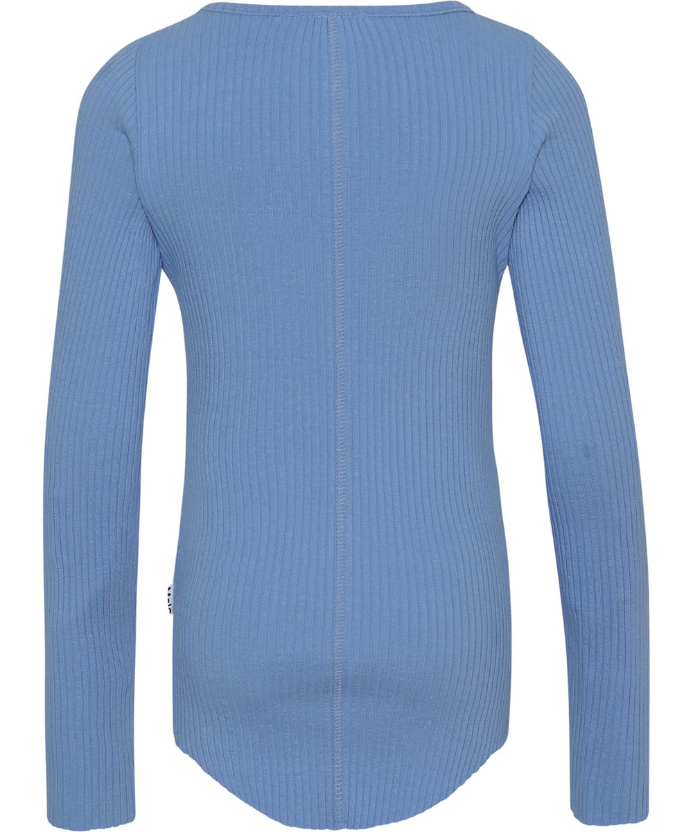 Rochelle - Azurine - Blue organic rib top