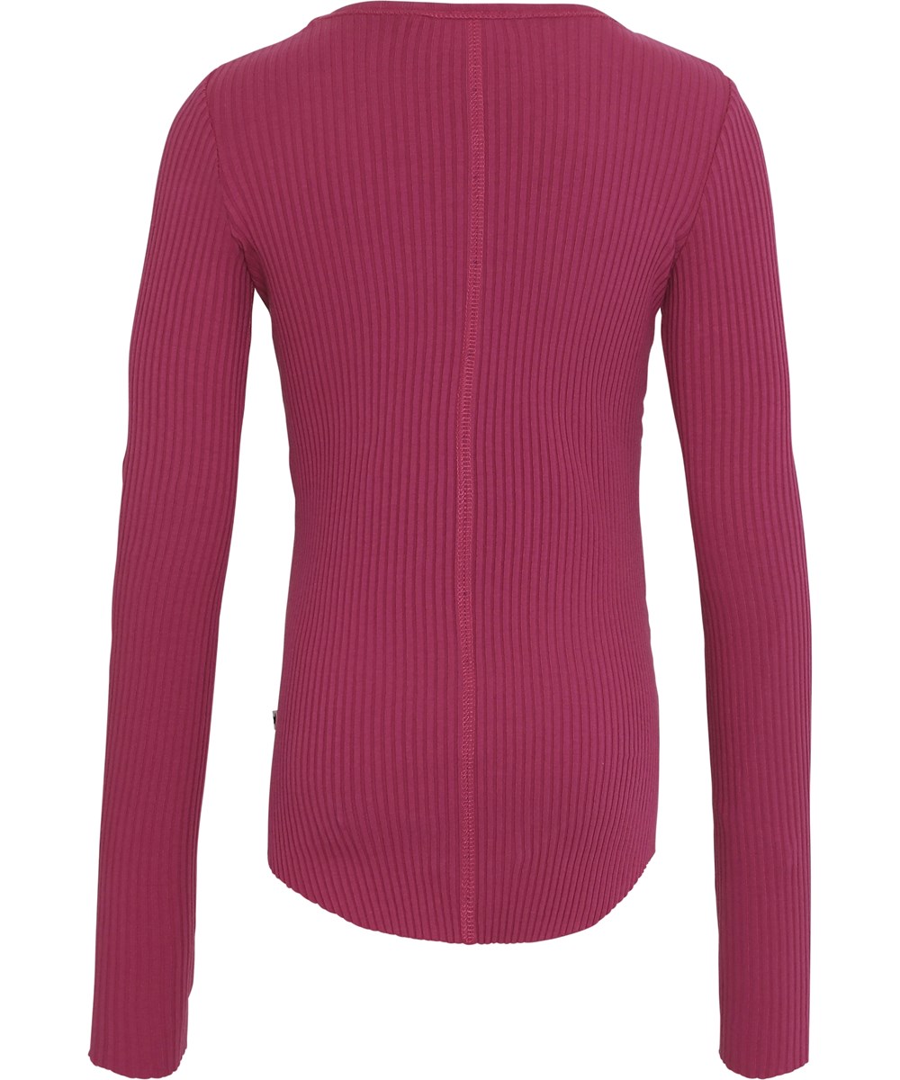 Rochelle - Hibiscus - Purple organic rib top