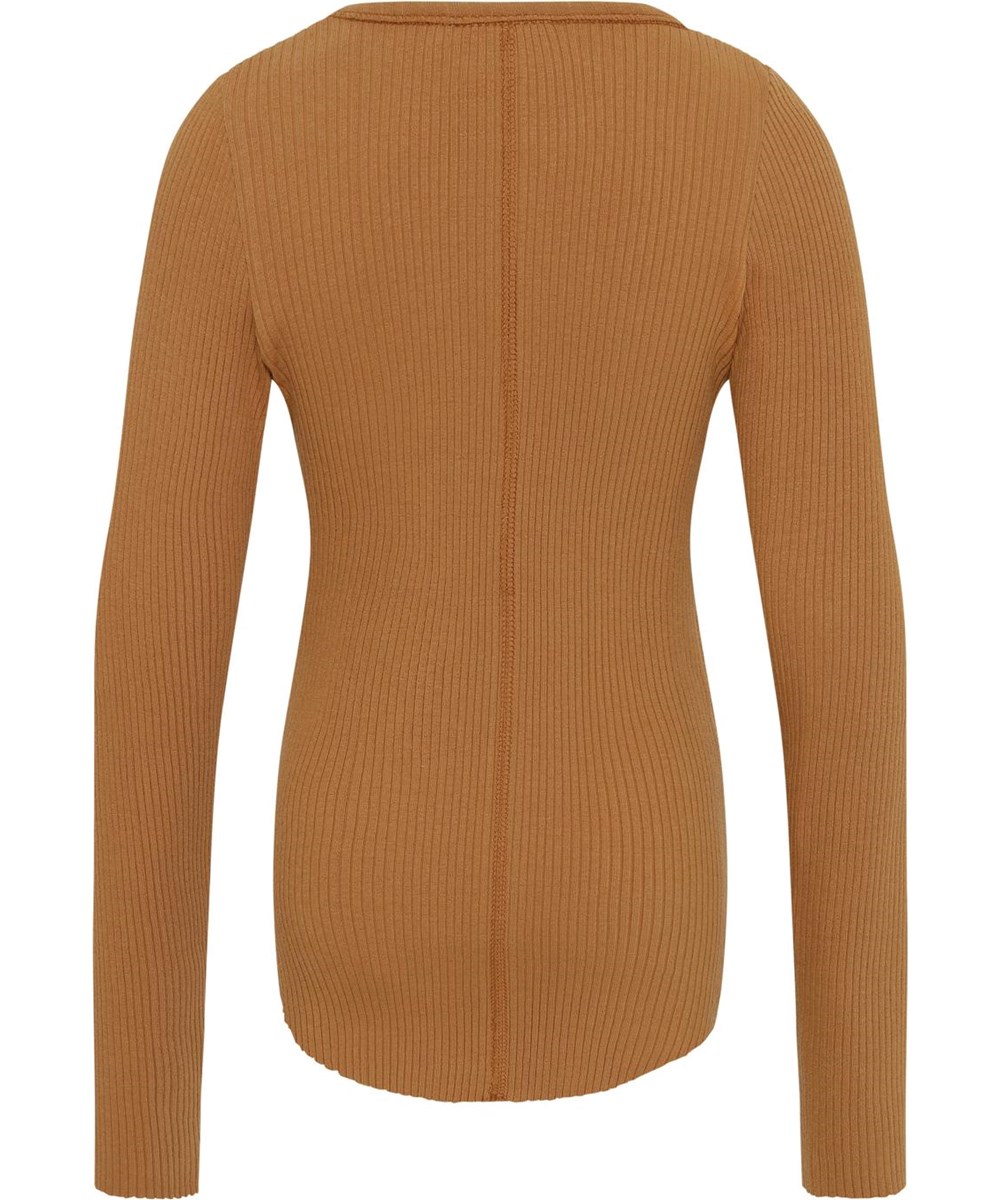 Rochelle - Deer - Brown organic rib top