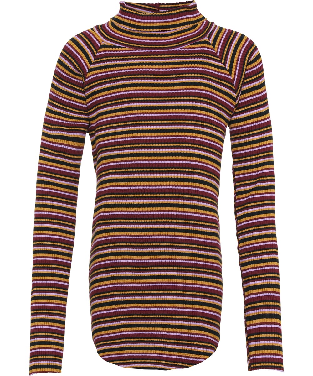 Romaine - Multi Jersey - Striped rib organic top 