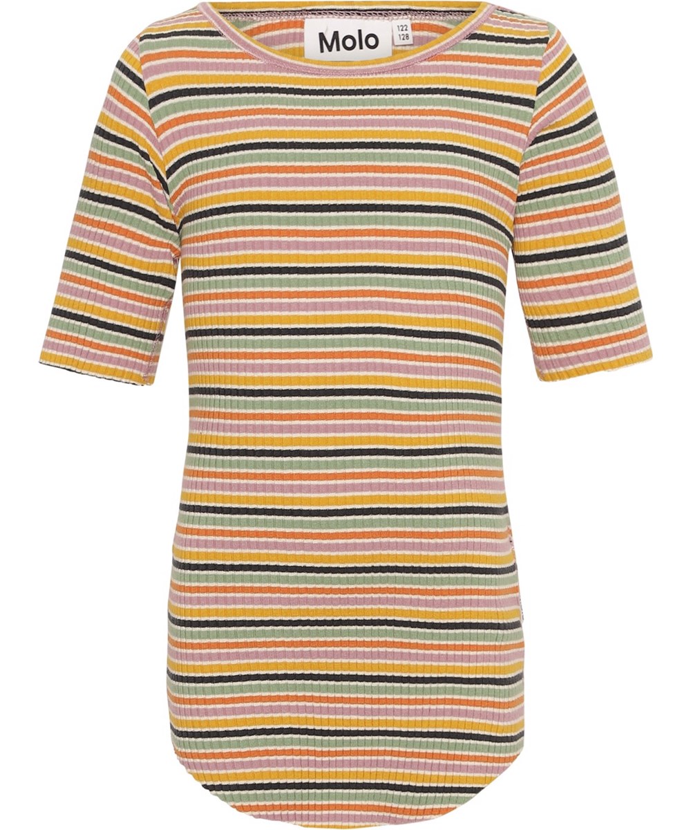 Ronelle - Mini Nebular - Striped organic t-shirt