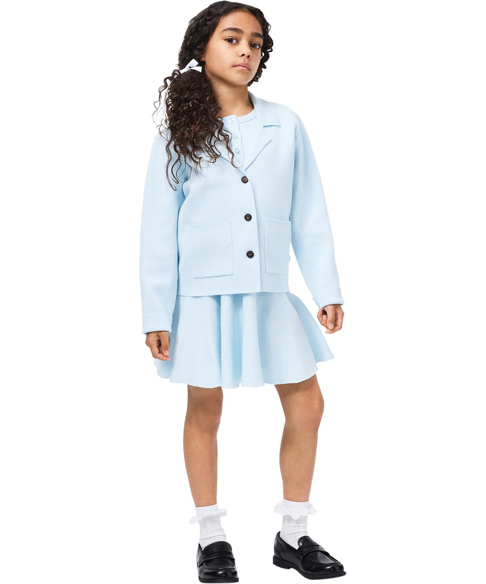 Rosey - Morning Sky - Light blue T-shirt for children made of viscose rib f