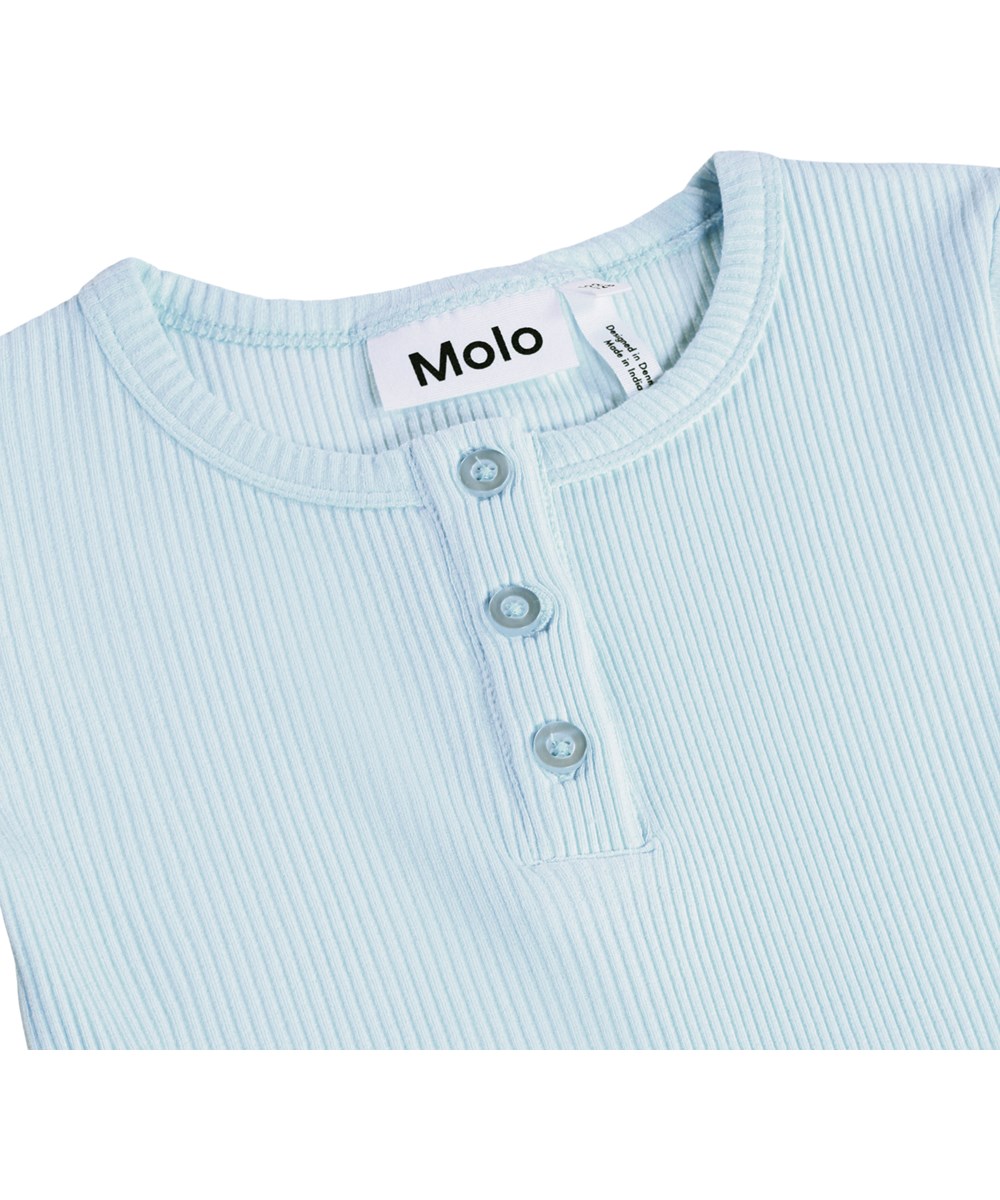 Rosey - Morning Sky - Light blue T-shirt for children made of viscose rib f
