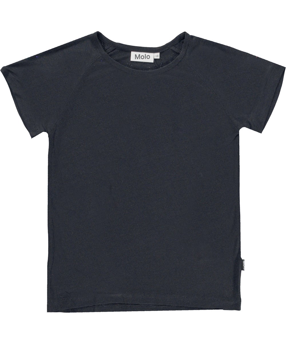 Rozalia - Black - Black raglan basic t-shirt