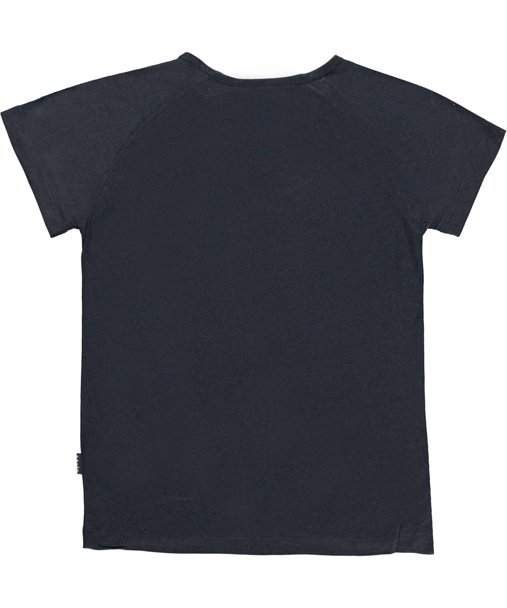 Rozalia - Black - Black raglan basic t-shirt