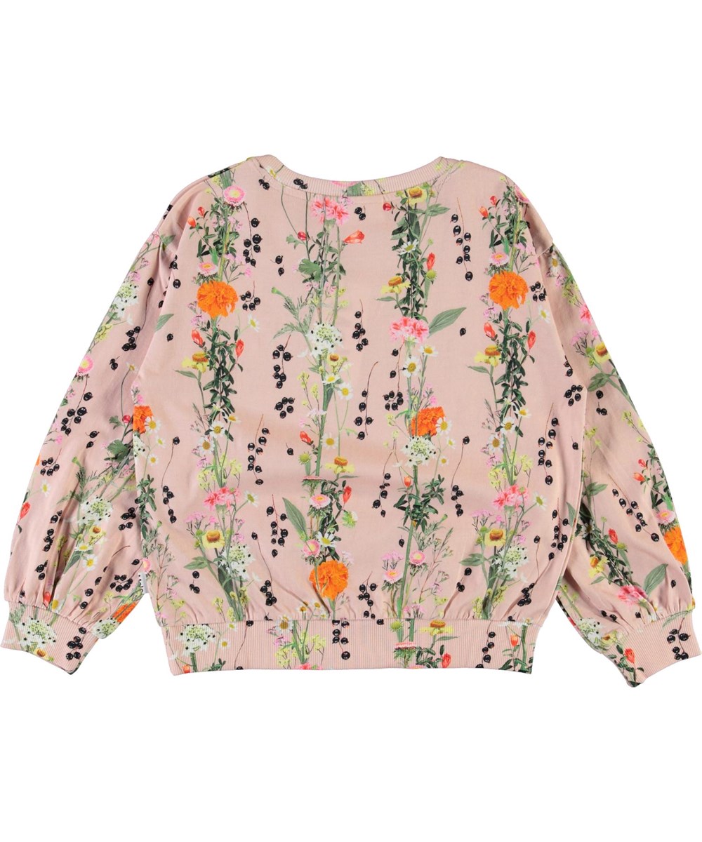 Ryba - Vertical Rose - Rose organic top with floral print 