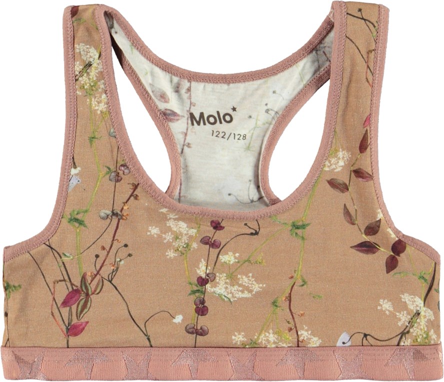 Jade 2-Pack - Lilac Branches - 2-pack sporty top with rose and light purple 