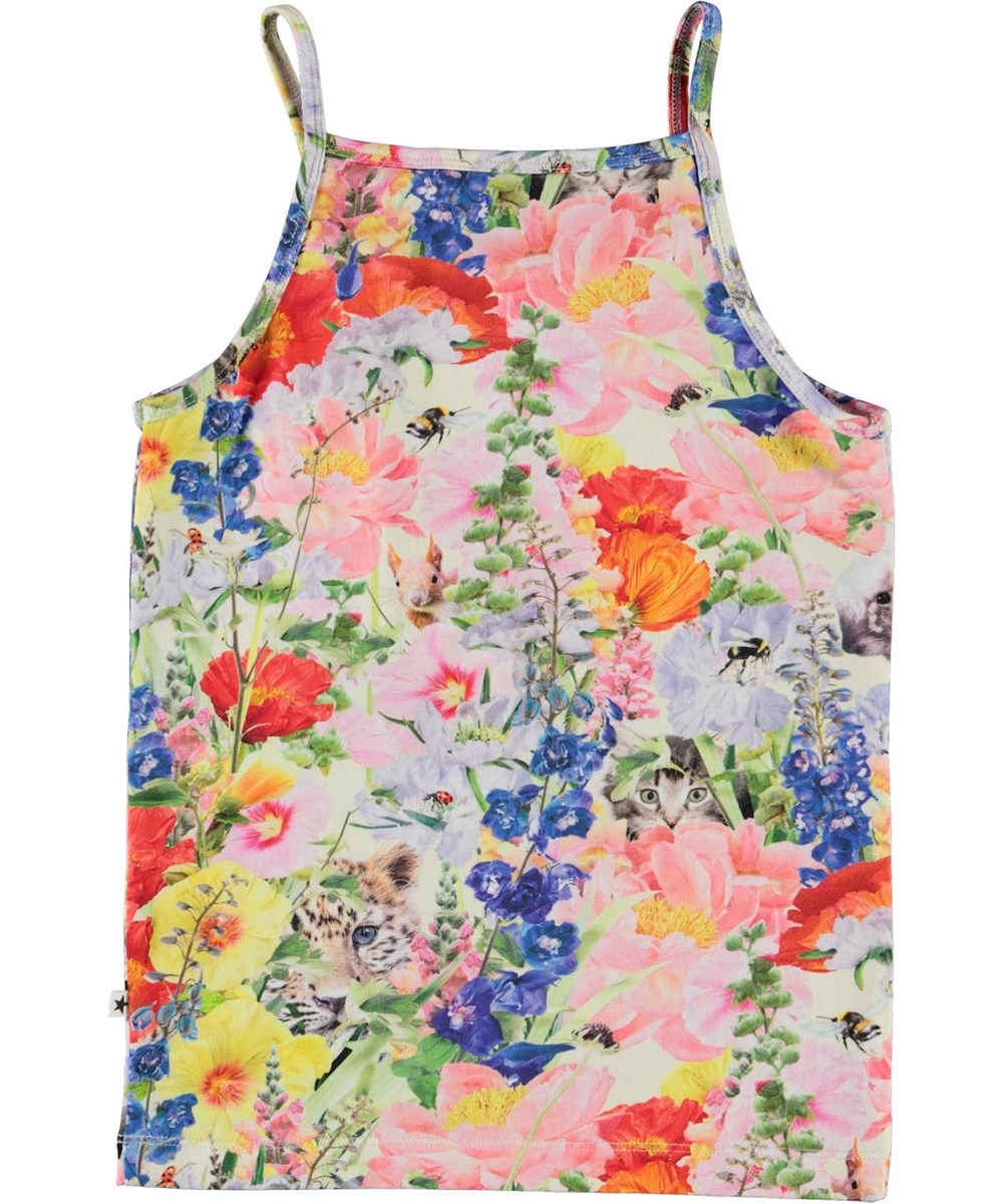 Janice - Hide And Seek - Organic camisole top with flowers
