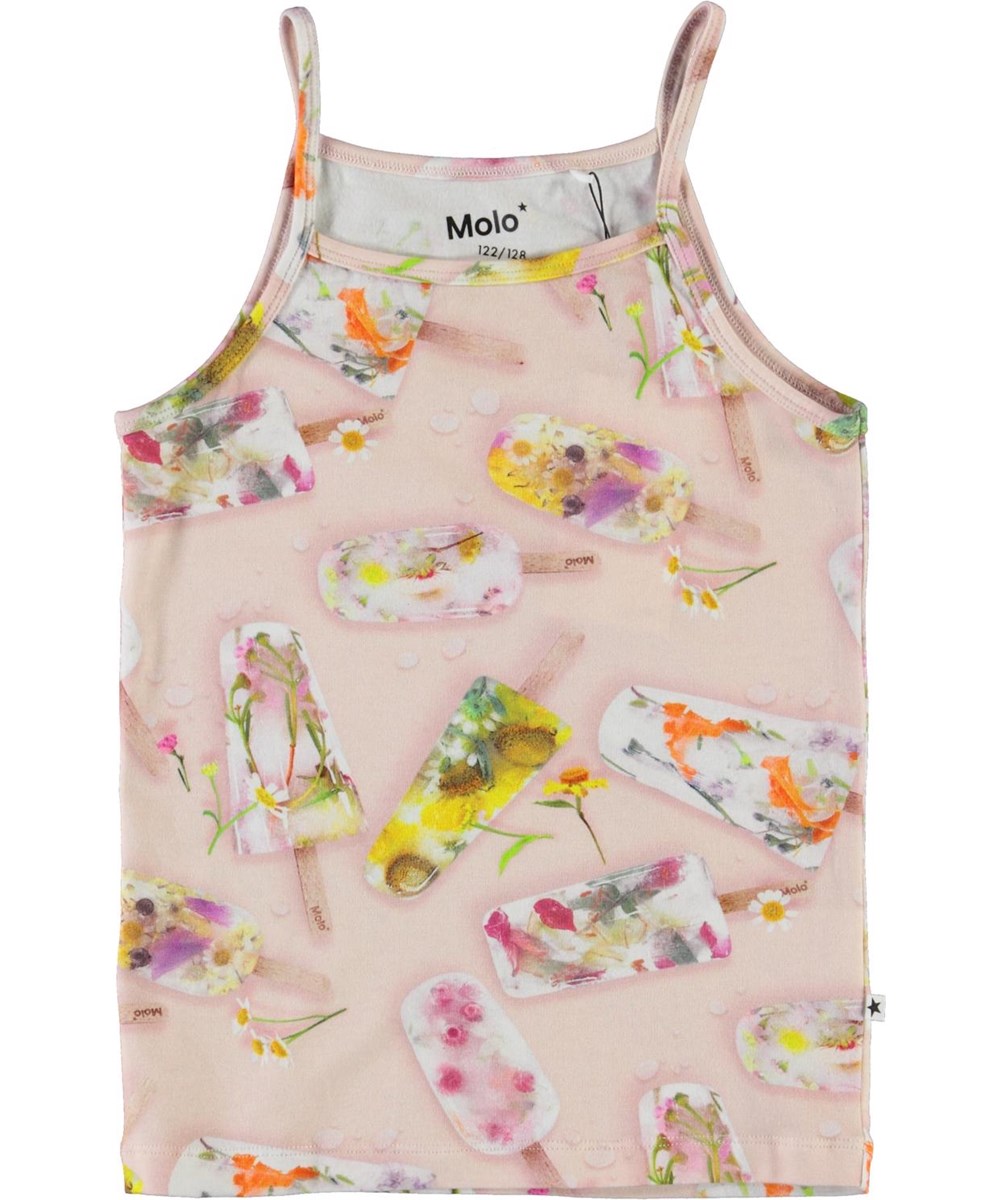Janice - Ice Lollies - Organic camisole top with ice cream print