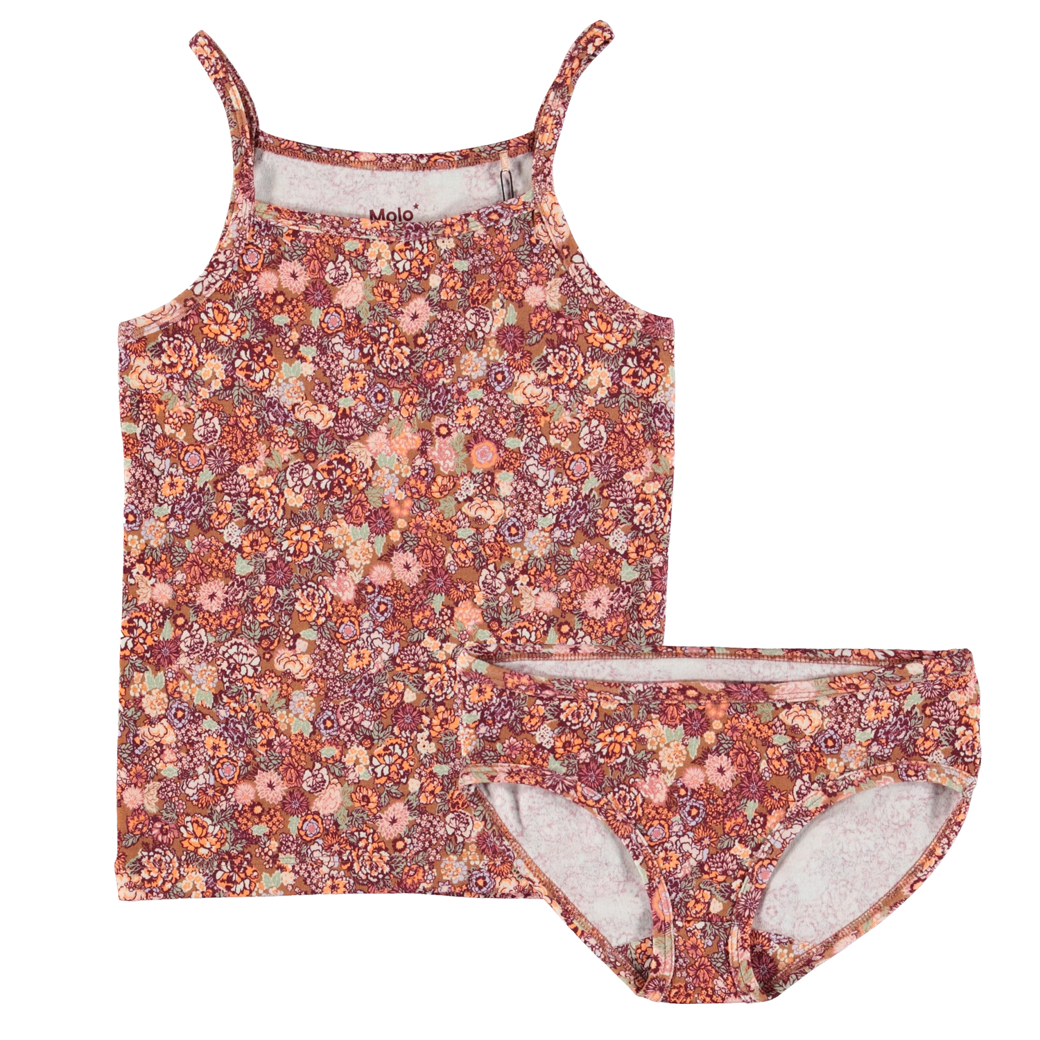 Janice Set Bloom Organic underwear set with flowers Molo