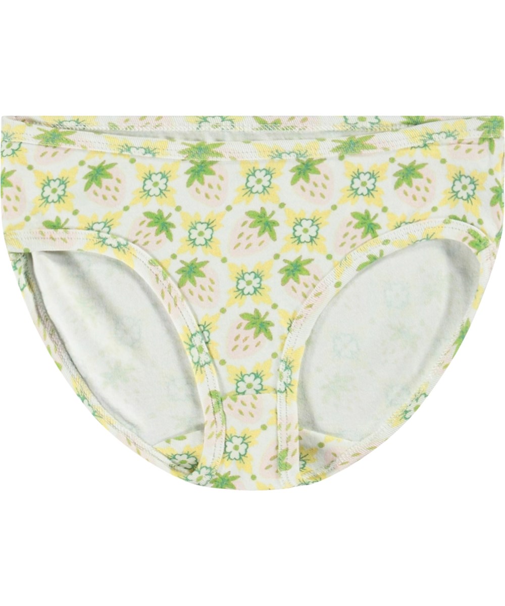 Janice Set - Pale Berries - Children's underwear set in soft organic cotton.