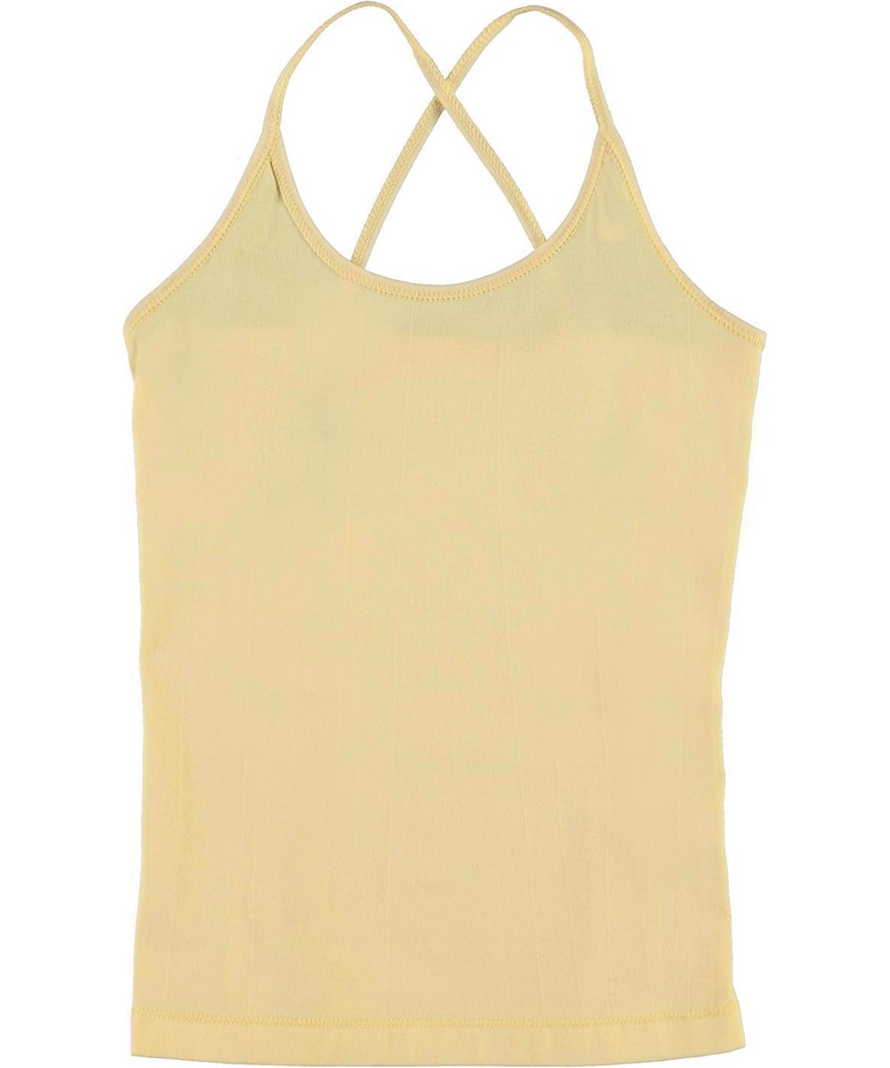 Janis - Impala - Yellow organic cotton vest 