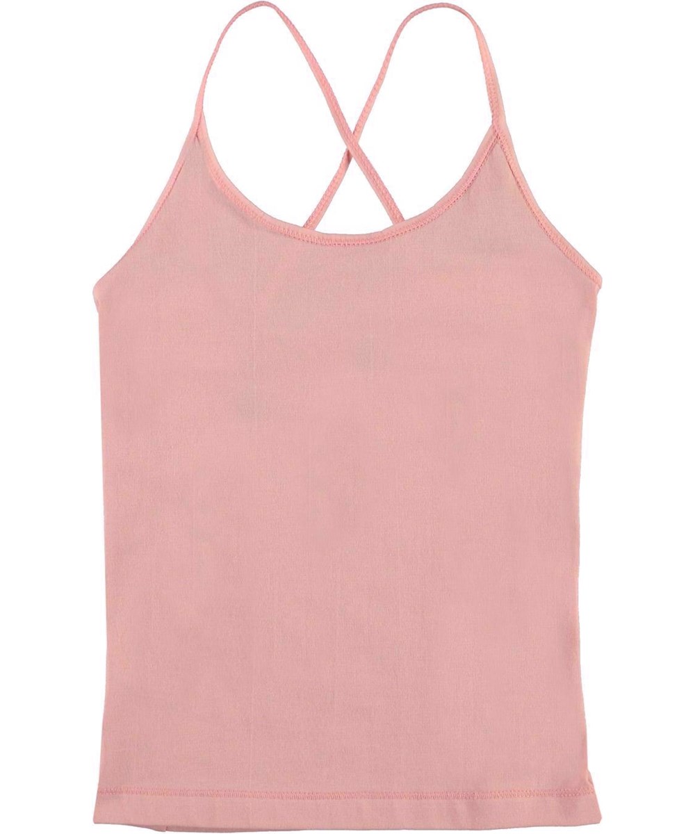 Janis - Rosewater - Rose coloured organic vest 