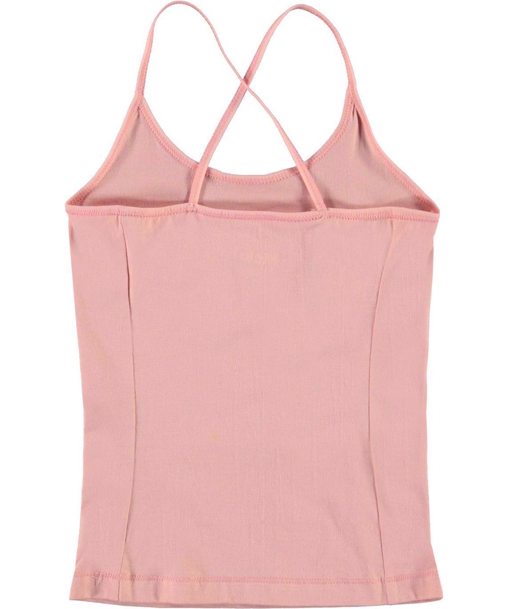 Janis - Rosewater - Rose coloured organic vest 