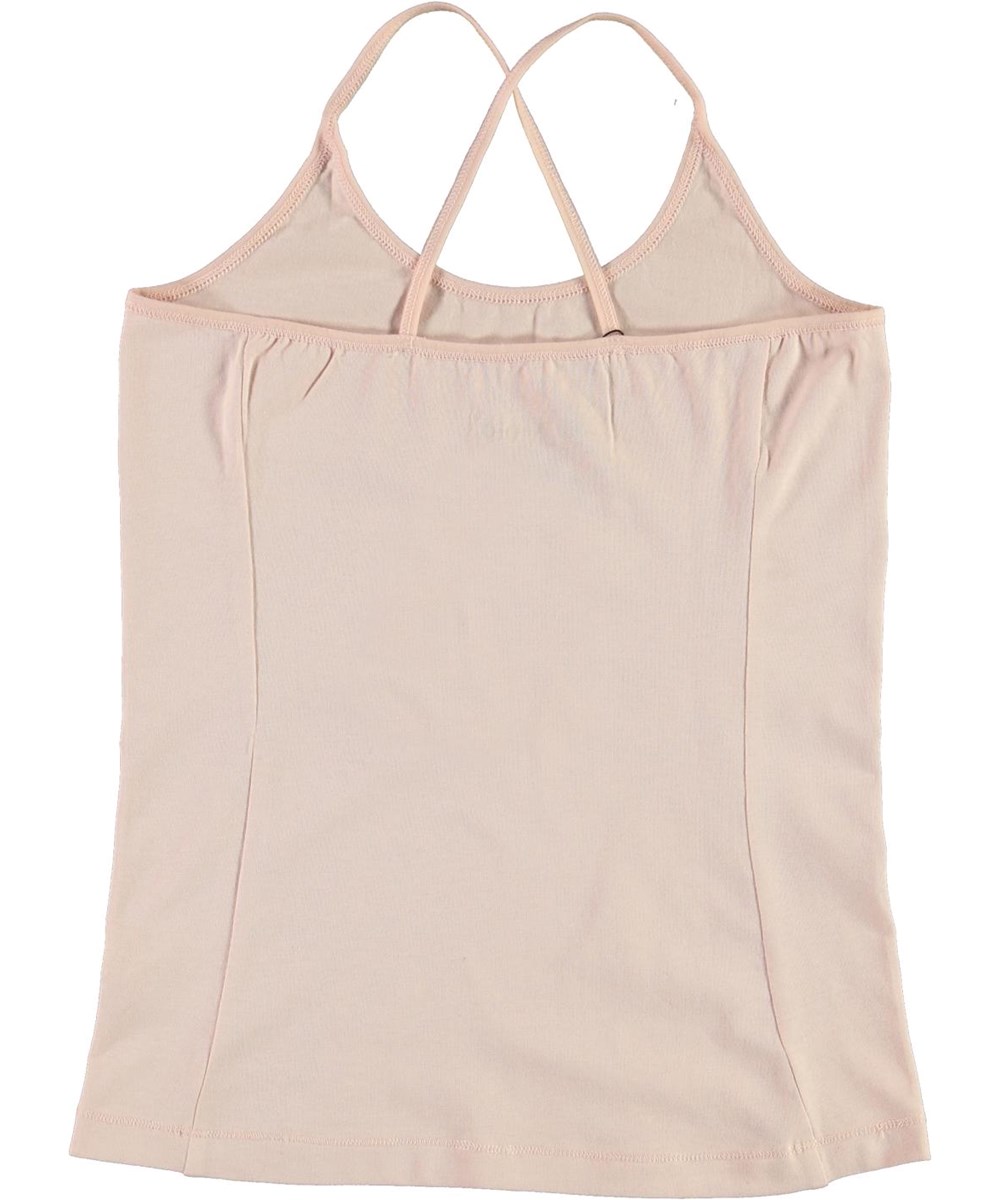 Janis - Petal Blush - Rose organic top with crossed straps