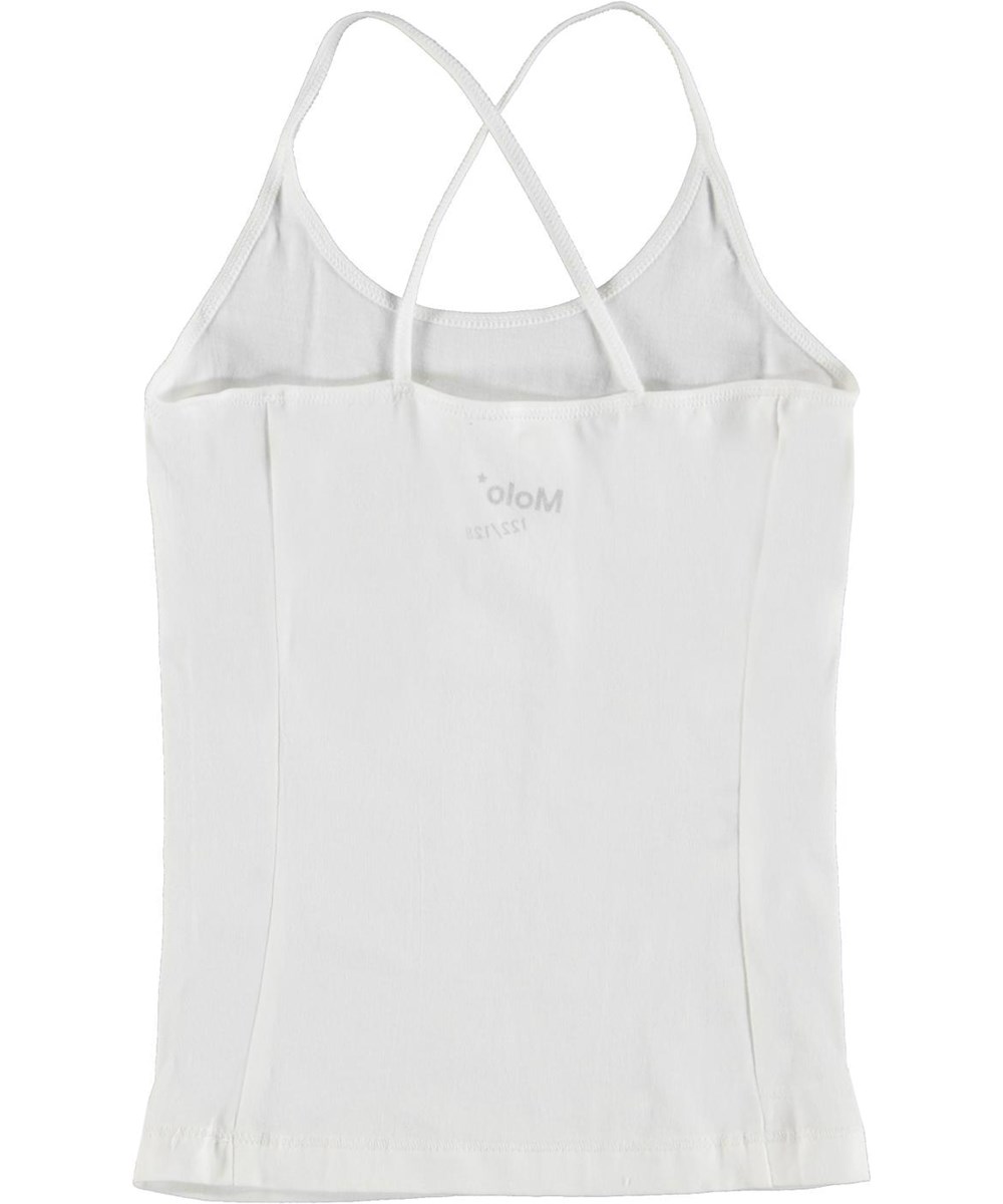 Janis - White Star - White organic cotton vest