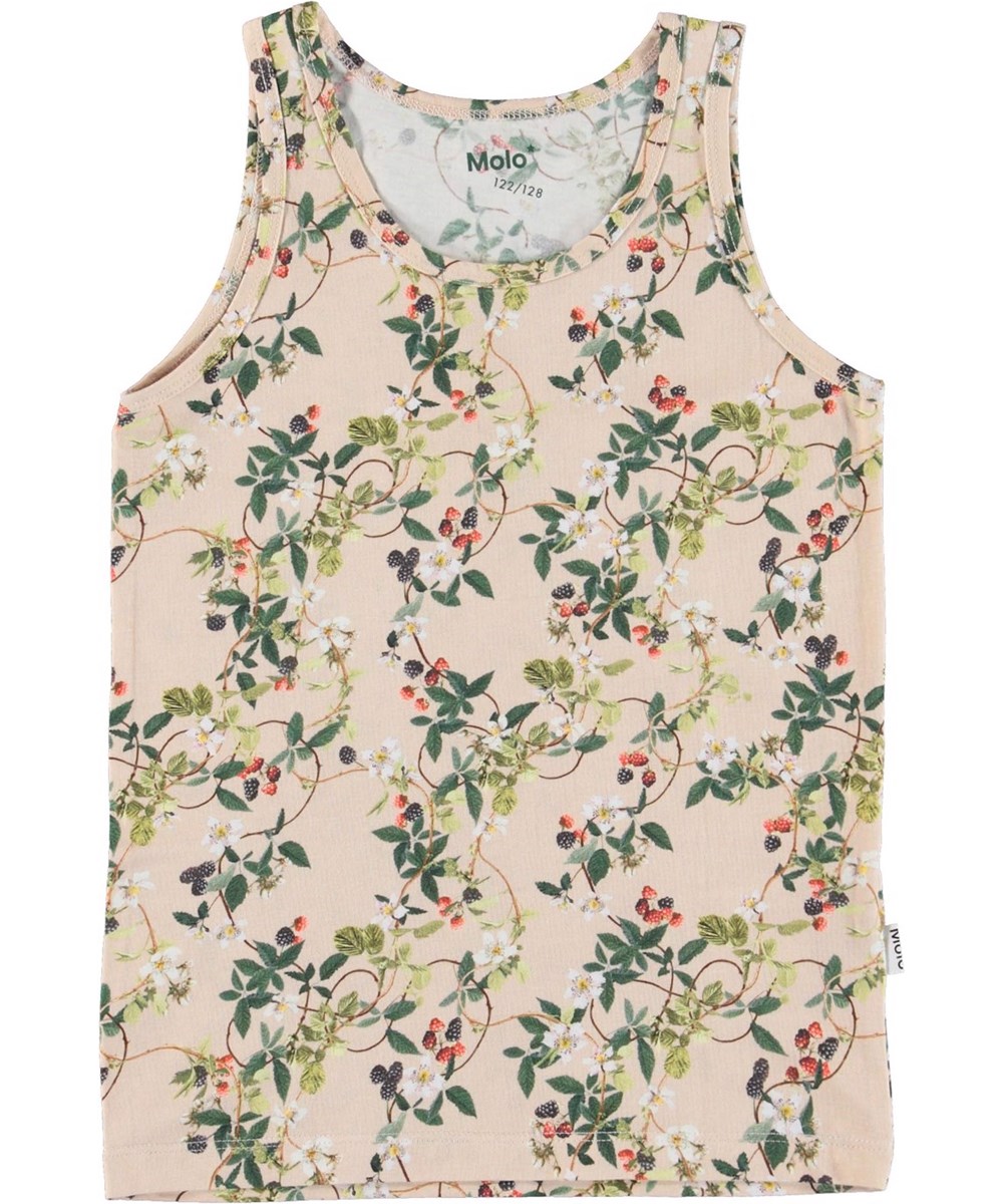 Jeanie 2-Pack - Bramble Dust - Organic 2-pack vests with blackberry